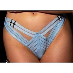 NWT Honey Birdette Linda C blue panty size Large